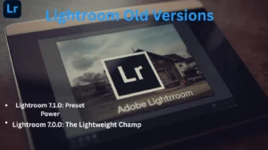 Lightroom old versions